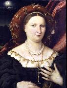 Portrait of Lucina Brembati Lorenzo Lotto